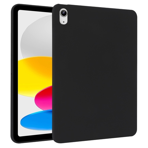 F�r Apple iPad 10.9 10. Gen 2022 TPU Silikon H�lle Ultra d�nn Schwarz