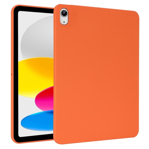 F�r Apple iPad 10.9 10. Gen 2022 TPU Silikon H�lle Ultra d�nn Orange