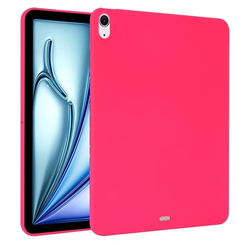 F�r Apple iPad Air 11 Zoll 2025 / 2024 TPU Silikon H�lle d�nn Pink
