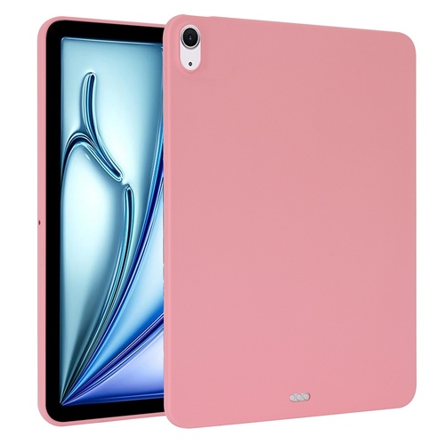 F�r Apple iPad Air 11 Zoll 2025 / 2024 TPU Silikon H�lle ultra d�nn Rosa
