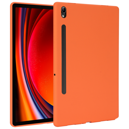 Fr Samsung Galaxy Tab S10 FE / S9 / S9 FE TPU Silikon Hlle Orange