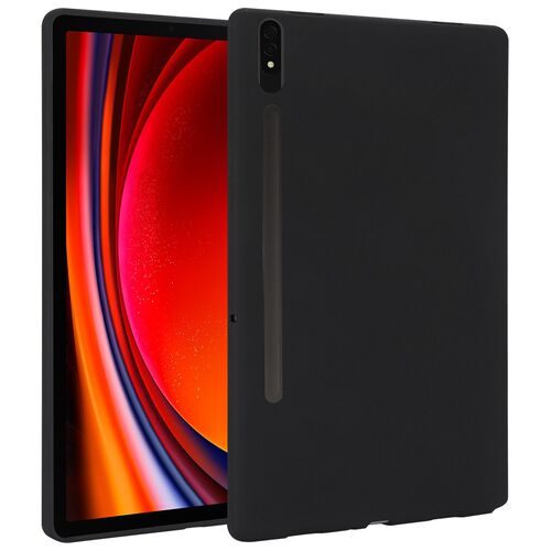 Fr Samsung Galaxy Tab S10 Plus FE / S9 Plus FE Silikon Hlle Schwarz