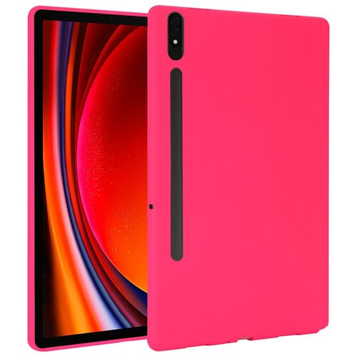 F�r Samsung Galaxy Tab S10 Plus / S9 Plus FE Silikon H�lle Pink