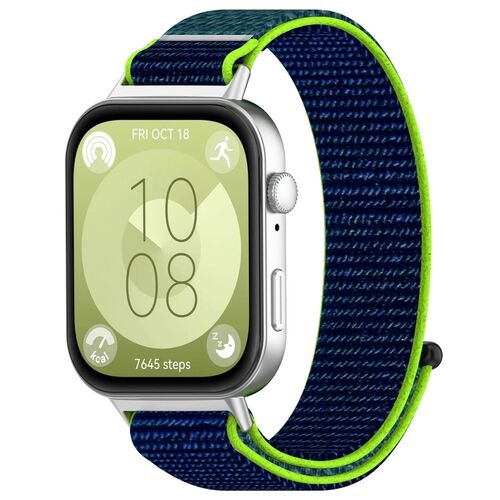 F�r Huawei Watch Fit 4 / 4 Pro / 3 Design Nylon Klettverschluss Sport Ersatz Arm Band 