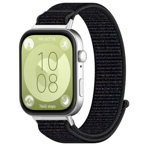 F�r Huawei Watch Fit 4 / 4 Pro / 3 Nylon Klettverschluss Arm Band M5