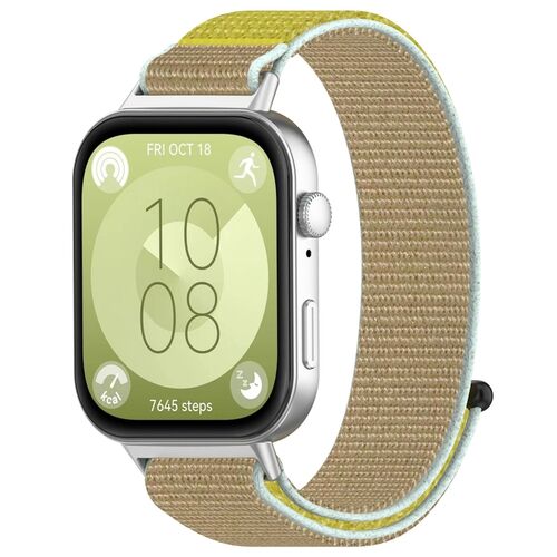 F�r Huawei Watch Fit 4 / 4 Pro / 3 Nylon Klettverschluss Arm Band M10