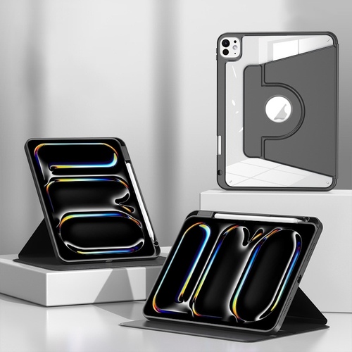 F�r Apple iPad Pro 11 2024 Magnetische Kunstleder H�lle Stifthalterung