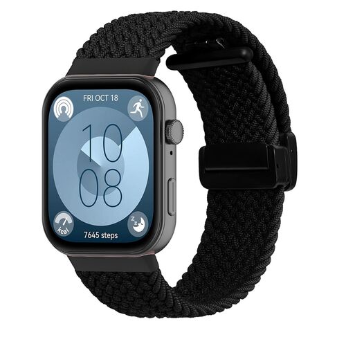 F�r Huawei Watch Fit 4 / 4 Pro / 3 Geflochten Sport Nylon Armband Smart Ersatz Magnetisch 