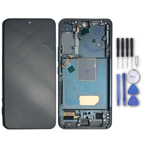 Fr Samsung Galaxy S22 Display Full TFT mit Rahmen Einheit Touch Ersatzteil Reparatur Grn