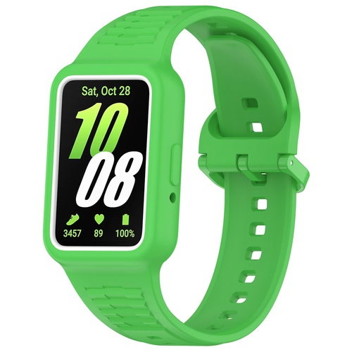 F�r Samsung Galaxy Fit 3 Silikon Band integriertem Geh�use Hellgr�n