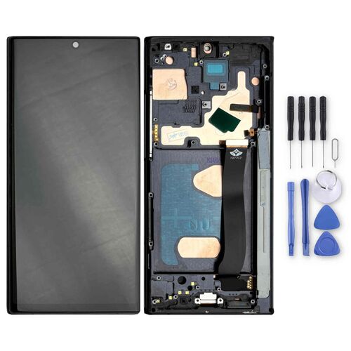 F�r Samsung Galaxy Note 20 Ultra Display Full TFT mit Rahmen Ersatzteil Reparatur Schwarz