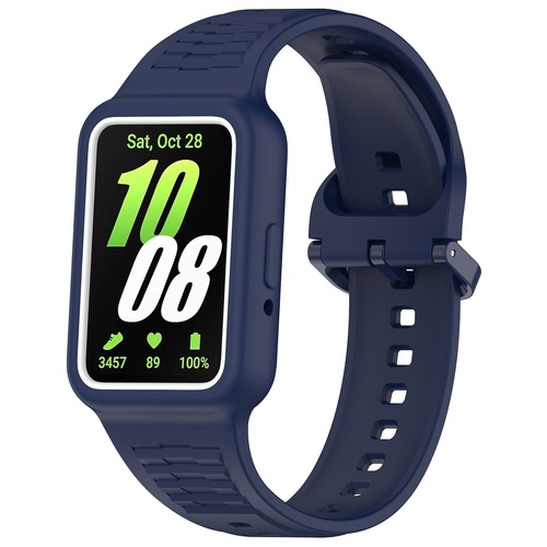 F�r Samsung Galaxy Fit 3 Silikon Armband mit integriertem Geh�use Ersatz Arm Band 