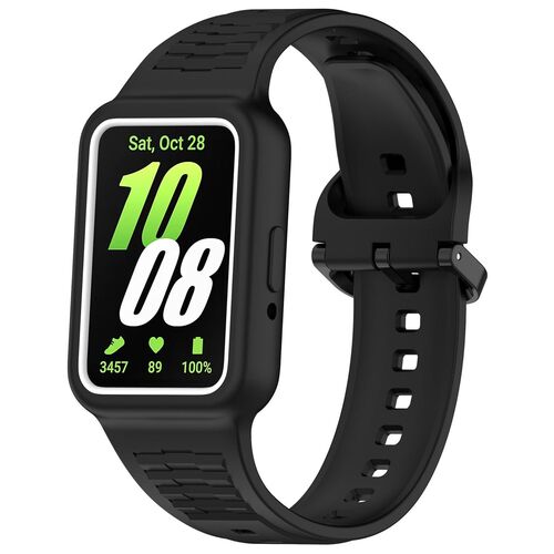 F�r Samsung Galaxy Fit 3 Silikon Armband mit integriertem Geh�use Ersatz Arm Band 