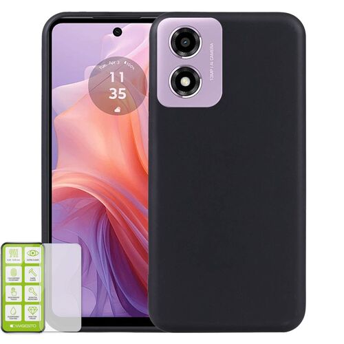 F�r Motorola Moto E14 / G04 4G / G04S 4G / G24 4G Tasche TPU Hart Glas AUSWAHL 