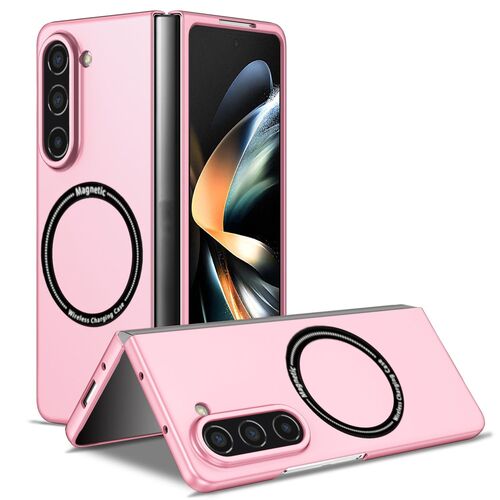 F�r Samsung Galaxy Z Fold6 Magnet Magsafe Handy Schutz H�lle Case Pink