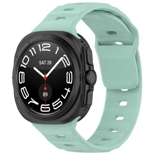 F�r Samsung Galaxy Watch Ultra 47mm Solid Color Silikon Sport Arm Band Ersatz 