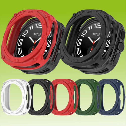 F�r Samsung Galaxy Watch Ultra 47mm Armored TPU Smart Watch Schutz Geh�use H�lle
