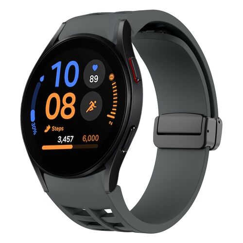 F�r Samsung Galaxy Watch FE / 6 / 5 / 4 40mm Silikon Magnetisch Schnalle Armband 