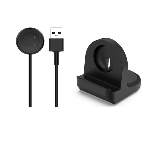 F�r Fitbit Ace LTE Silikon USB Smart Watch Ladekabel 1m + Ladestation