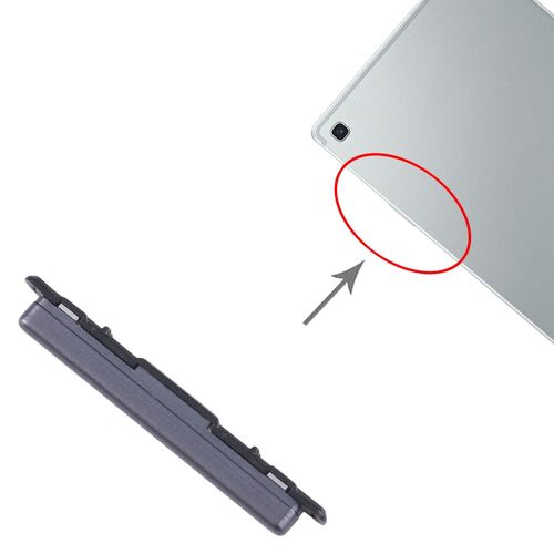 F�r Samsung Galaxy Tab S5e SM-T725 Lautst�rke Knopf Button Ersatzteil Schwarz