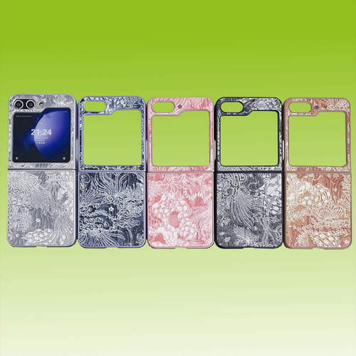 F�r Samsung Galaxy Z Flip7 FE / Flip6 5G Stick Design Kunststoff Schutz H�lle