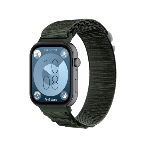 F�r Huawei Watch Fit 4 / 4 Pro / 3 Elastisches Alpin Loop Sport Nylon Smart Ersatz Armband 