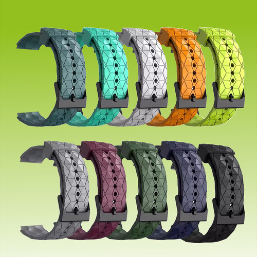 F�r Samsung Galaxy Watch 7 44 / 40mm / FE Silikon Fu�ball Design Ersatz Arm Band