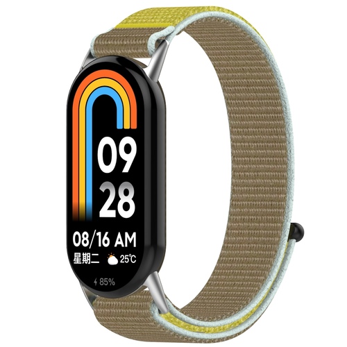 F�r Xiaomi Smart Band 10 / 9 / 9 NFC Design Nylon Klettverschluss Band