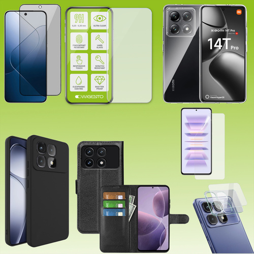 F�r Xiaomi 14T Pro Cover H�lle Tasche Etuis TPU Hart Glas Panzer Folie AUSWAHL