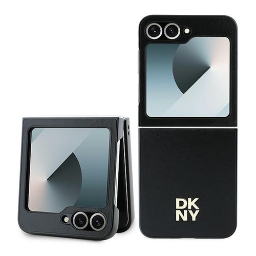 DKNY Samsung Galaxy Z Flip7 FE / Flip6 5G H�lle Leder Metall Logo