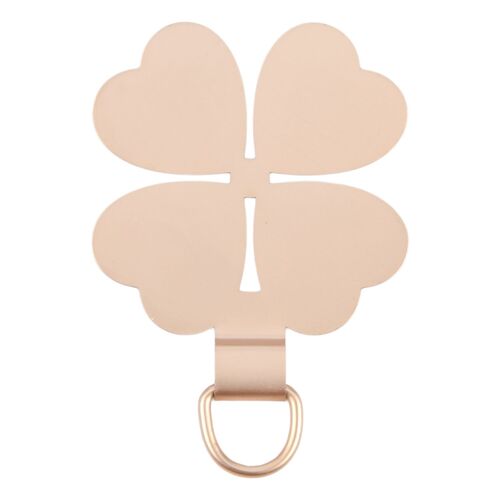 F�r Smartphones Vierbl�ttriger Metall Lanyard Befestigungsring Gold