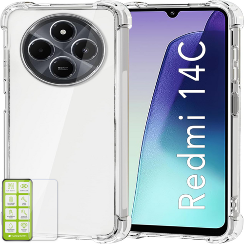 F�r Xiaomi Redmi 14C Cover H�lle Tasche Etuis TPU Hart Glas Panzer Folie AUSWAHL 