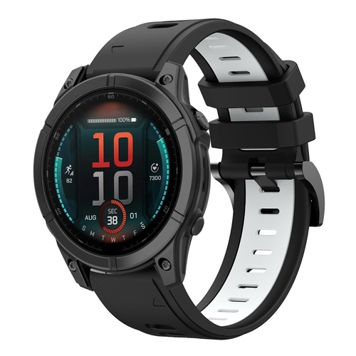 F�r verschiedene Smartwatches Zweifarbiges Sport Silikon Ersatz Armband AUSWAHL 