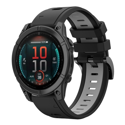 F�r verschiedene Smartwatches Zweifarbiges Sport Silikon Ersatz Armband AUSWAHL 