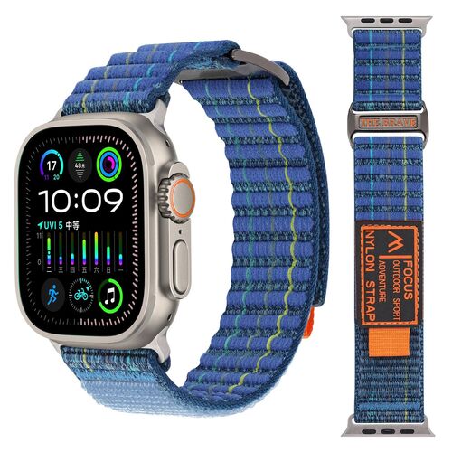 F�r Apple Watch Series 11 10 46mm / 9 8 7 45 / 6 SE 44mm Armband Blau