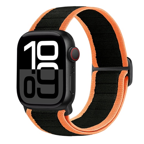 F�r verschiedene Apple Watch Modelle Nylon Elastisches Schnallen Ersatz Armband 