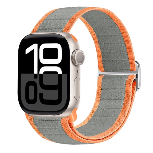 F�r verschiedene Apple Watch Modelle Nylon Elastisches Schnallen Ersatz Armband 