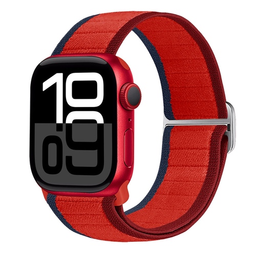 F�r Apple Watch Series 11 10 42mm / 9 8 7 41 / 6 SE 5 40mm Armband Rot