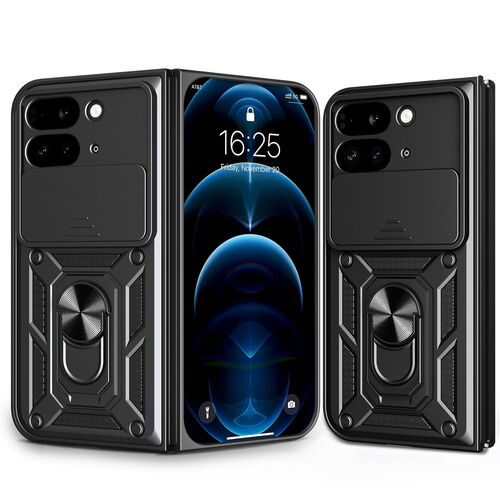 F�r Google Pixel 9 Pro Fold Sliding Kamera Hybrid Ring Schutz H�lle