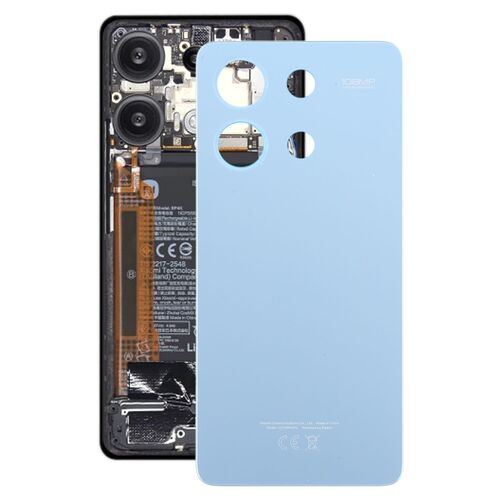 F�r Xiaomi Redmi Note 13 4G Akkudeckel Ersatzteil Reparatur Blau