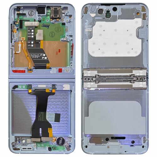 Samsung Display LCD Mittelrahmen f�r Galaxy Z Flip6 GH82-35016C Ersatzteil Blau