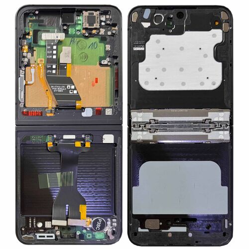 Samsung Display LCD Mittelrahmen f�r Galaxy Z Flip6 GH82-35016E Ersatzteil Schwarz