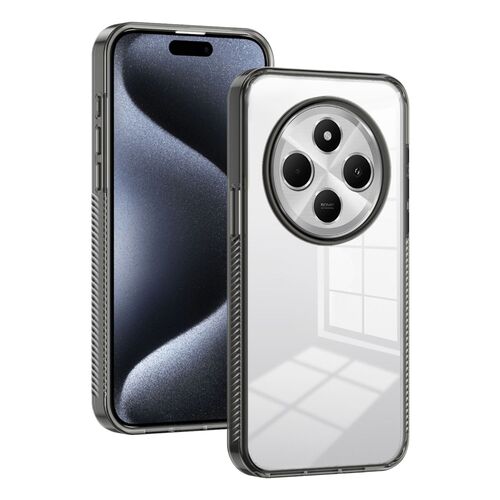 F�r Xiaomi Redmi 14C 4G Acryl TPU Schutz H�lle Tasche Etuis Schwarz