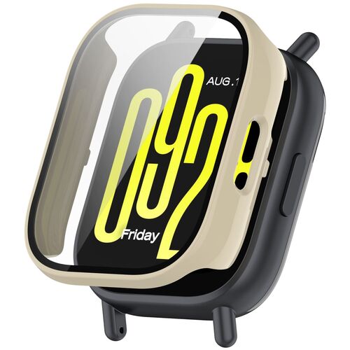 F�r Xiaomi Redmi Watch 5 Lite / Active Kunststoff H�lle + Schutz H9 Hart Glas 