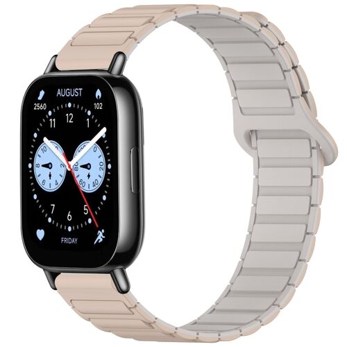 F�r verschiedene Smartwatches Two Color Silikon Magnetisches Ersatz Arm Band 