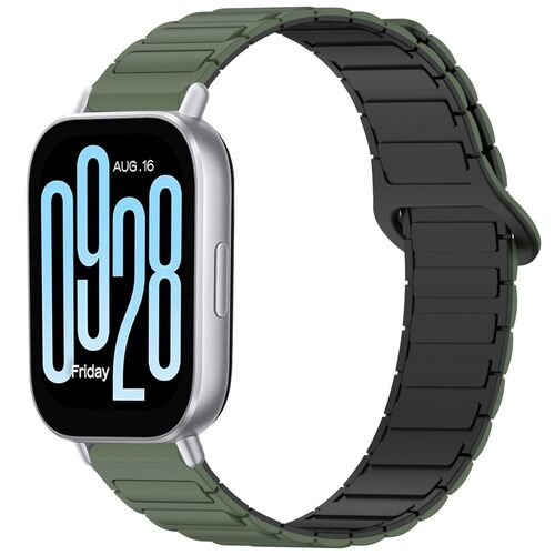 F�r Xiaomi Redmi Watch 5 Active Two Color Magnetisches Armband D- Gr�n