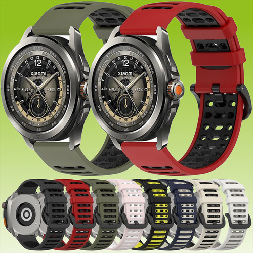 Fr Xiaomi Watch S4 Sport Design Two Color Silikon Armband mit Schnellverschluss