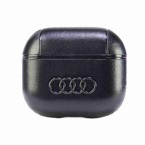 Audi Apple AirPods 3 Generation Leather Big Logo Schutzh�lle Schwarz