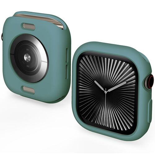 F�r Apple Watch Series 11 / 10 42mm Candy TPU Geh�use H�lle H- Gr�n