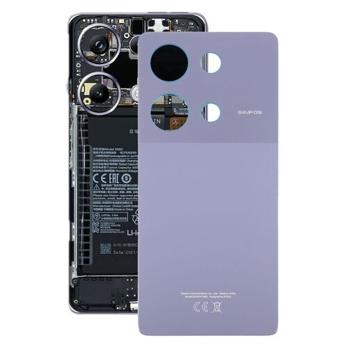 F�r Xiaomi Poco M6 Pro 4G Akkudeckel Ersatzteil Reparatur Lila